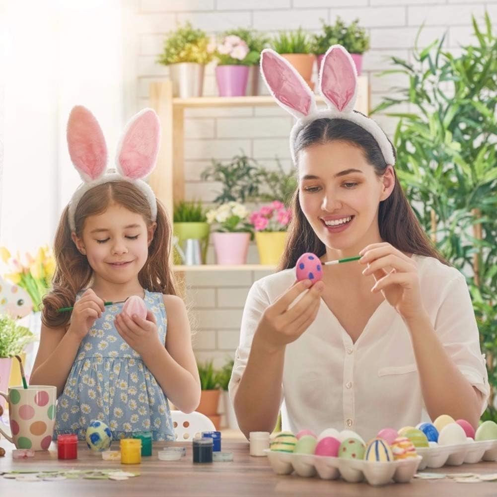 15 PCS Fake Easter Eggs, Wooden Play Kitchen Egg Toys for Kids Dying Painting Egg Hunts Basket