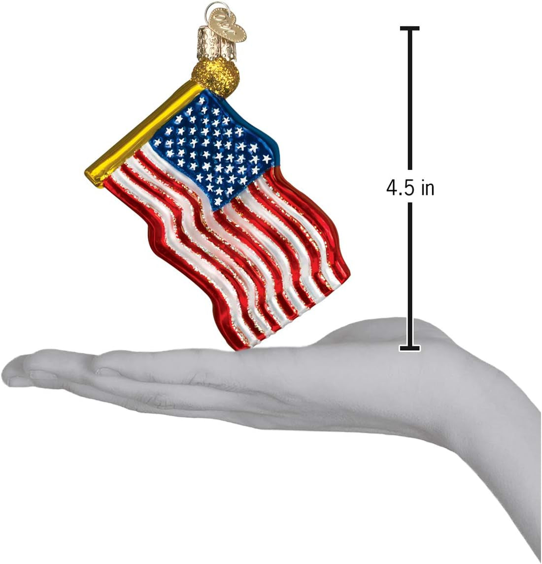 Political Gifts Glass Blown Ornaments for Christmas Tree Star-Spangled